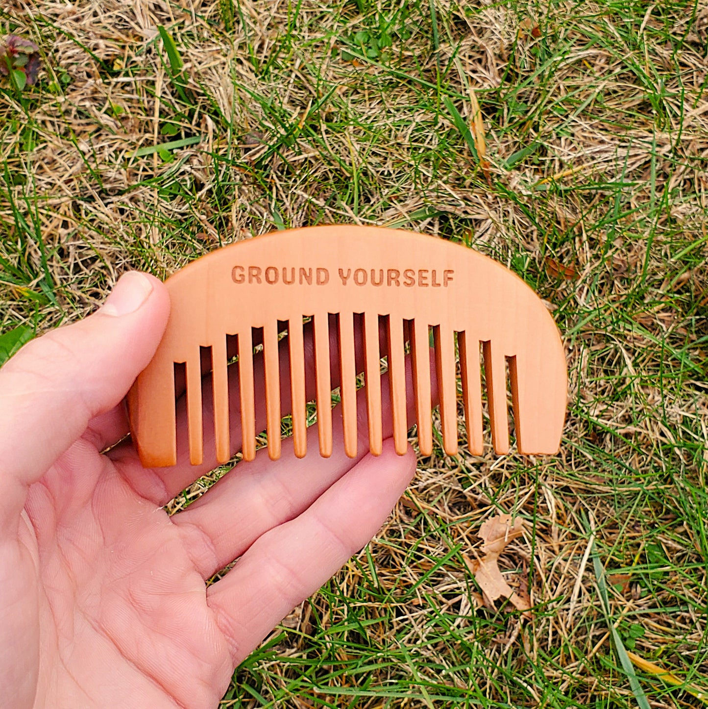 "Ground Yourself" Travel Comb