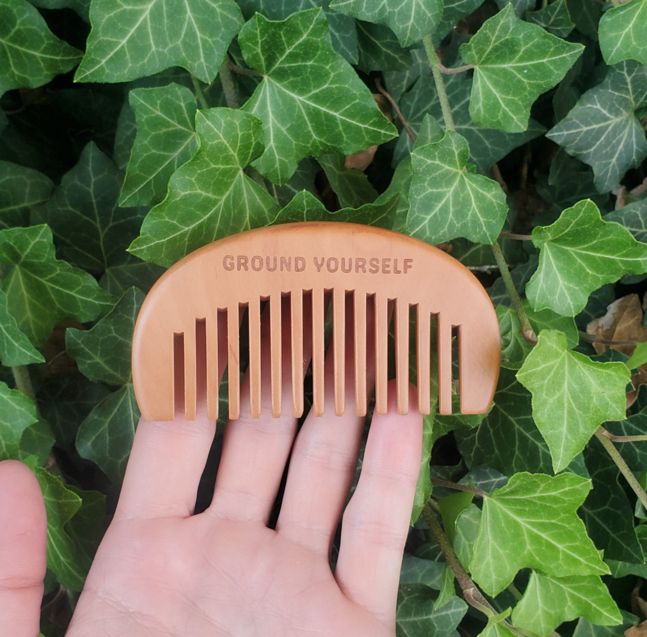"Ground Yourself" Travel Comb