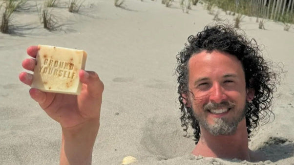 Load video: gage grounding himself at ocean isle beach